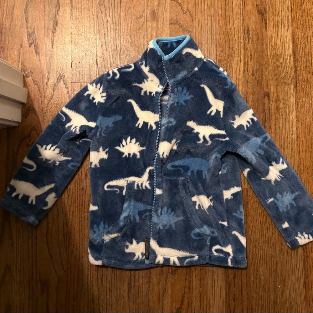 Hatley Blue and White Fleece Jacket
